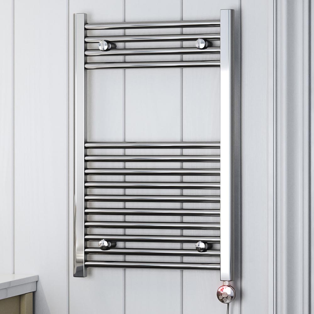 Terma Leo E 682BTU Chrome Electric Variable Temperature Towel Rail 800 x 500mm Image 2