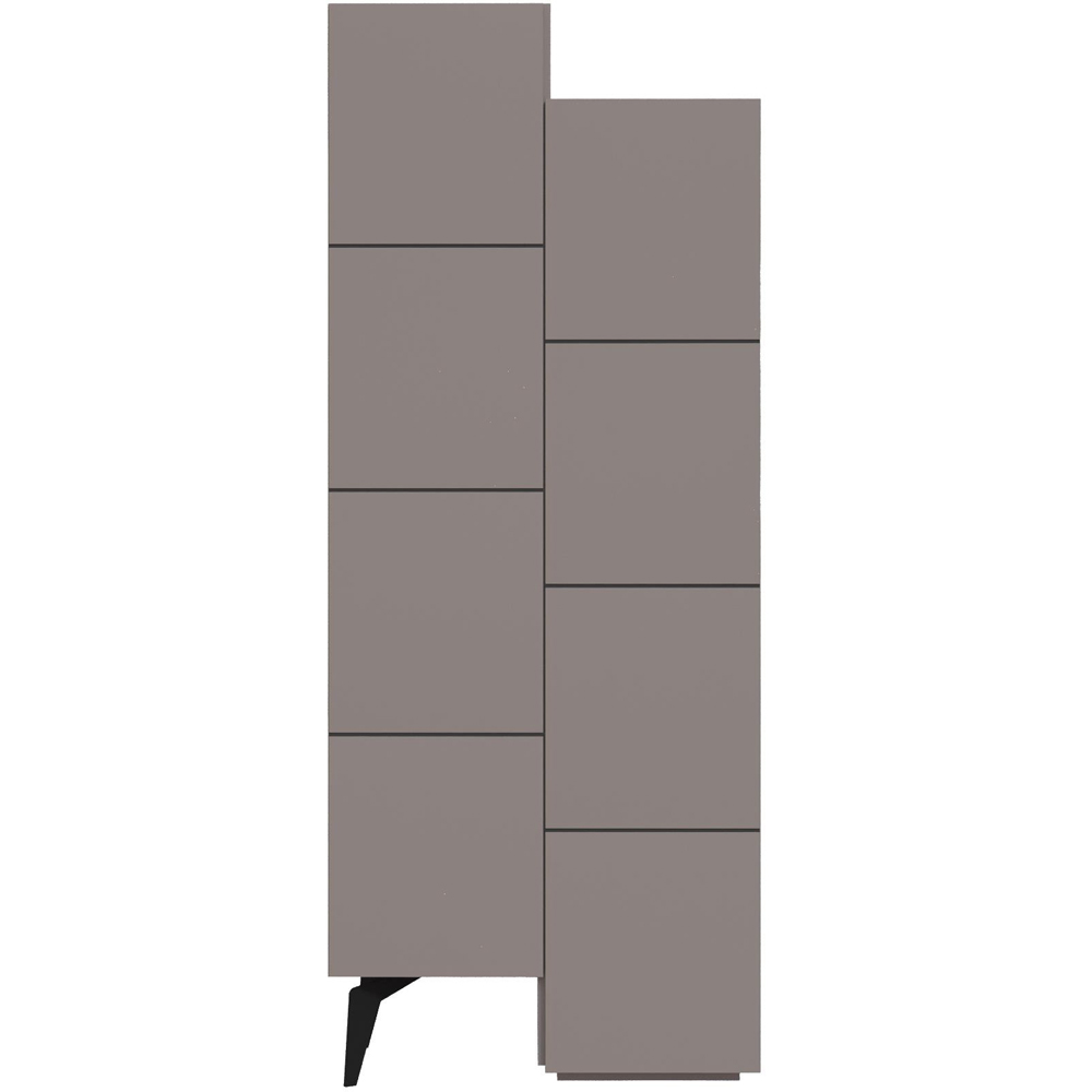 Decortie Stair 2 Door Light Mocha Cabinet Image 2