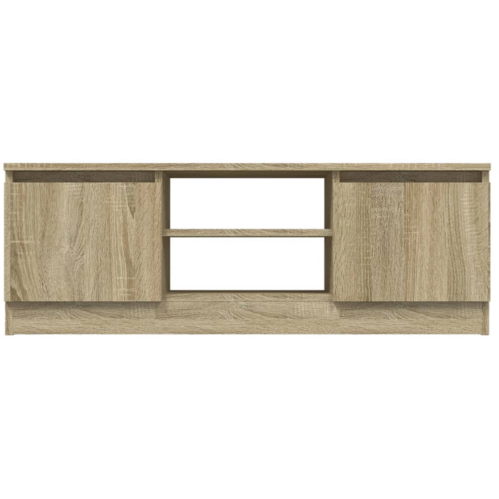 vidaXL 2 Door 2 Open Shelf Sonoma Oak TV Cabinet Image 5