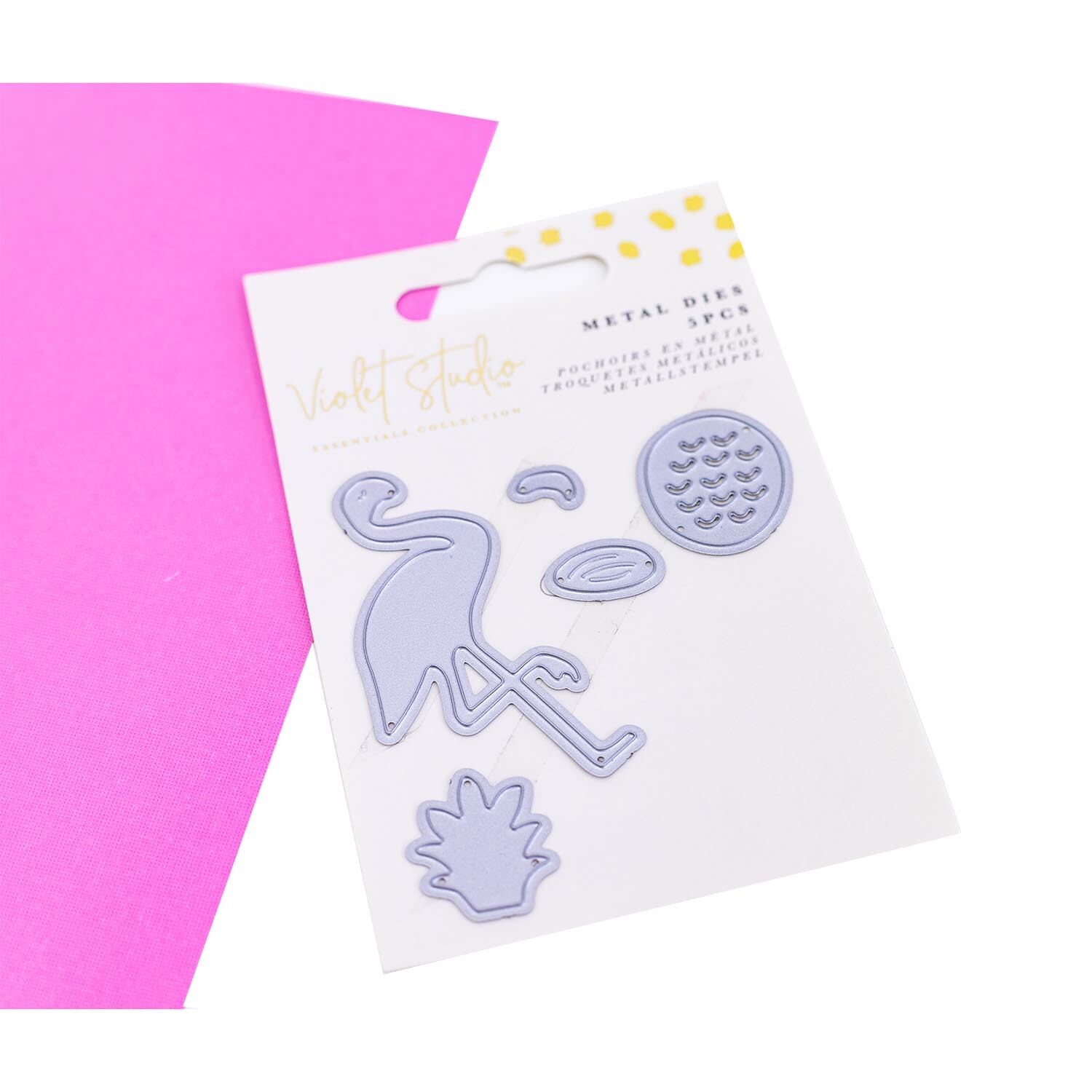 Violet Studio Tropical Mini Dies - Pineapple and Flamingo Image 2