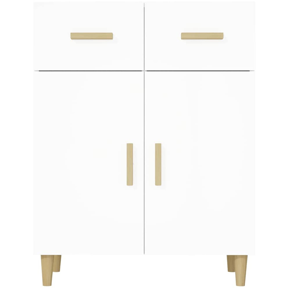 vidaXL 2 Door 2 Drawer White Sideboard Image 3