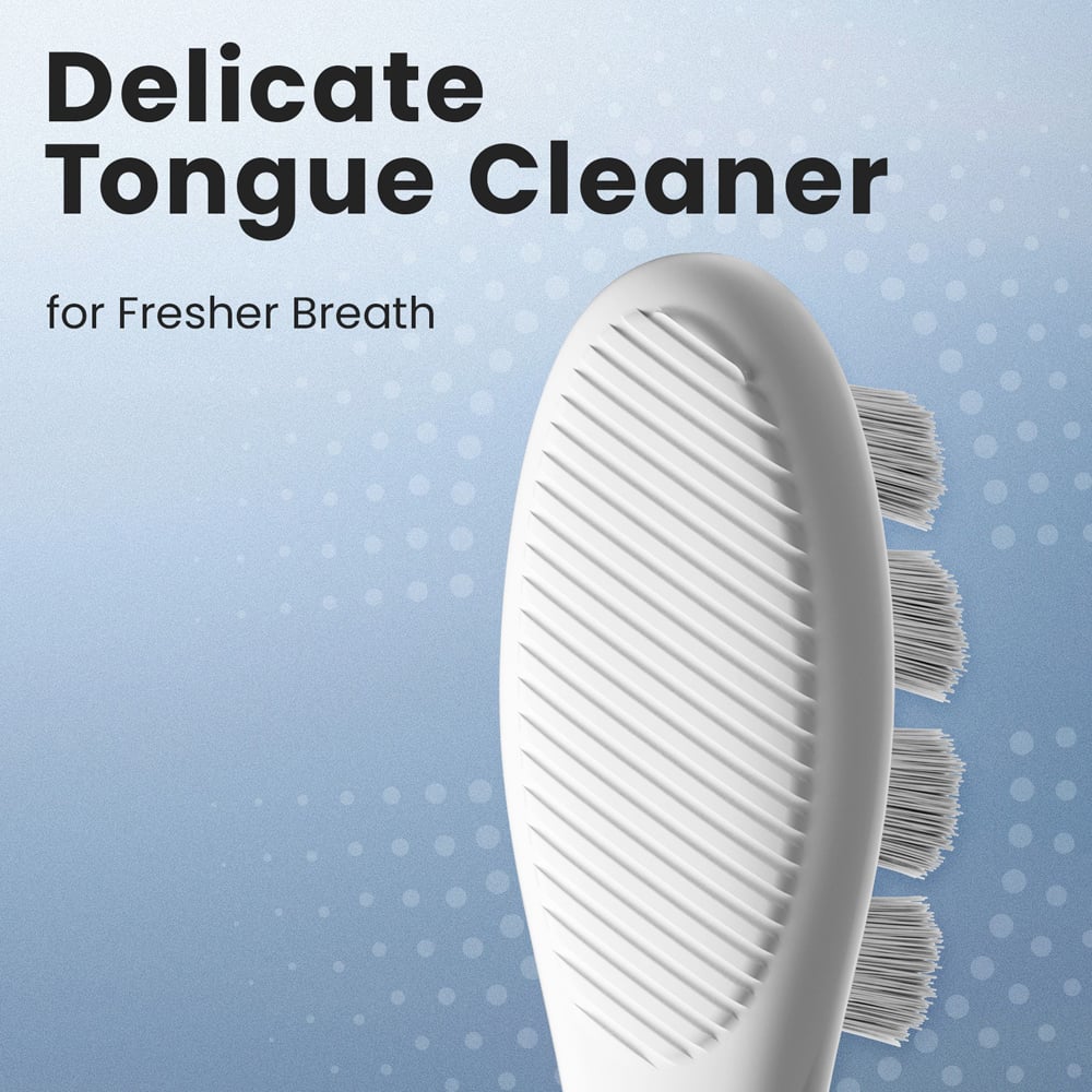 Oclean X Lite Grey Smart Sonic Electric Toothbrush Bundle Pack with 6 Brush Heads Image 8