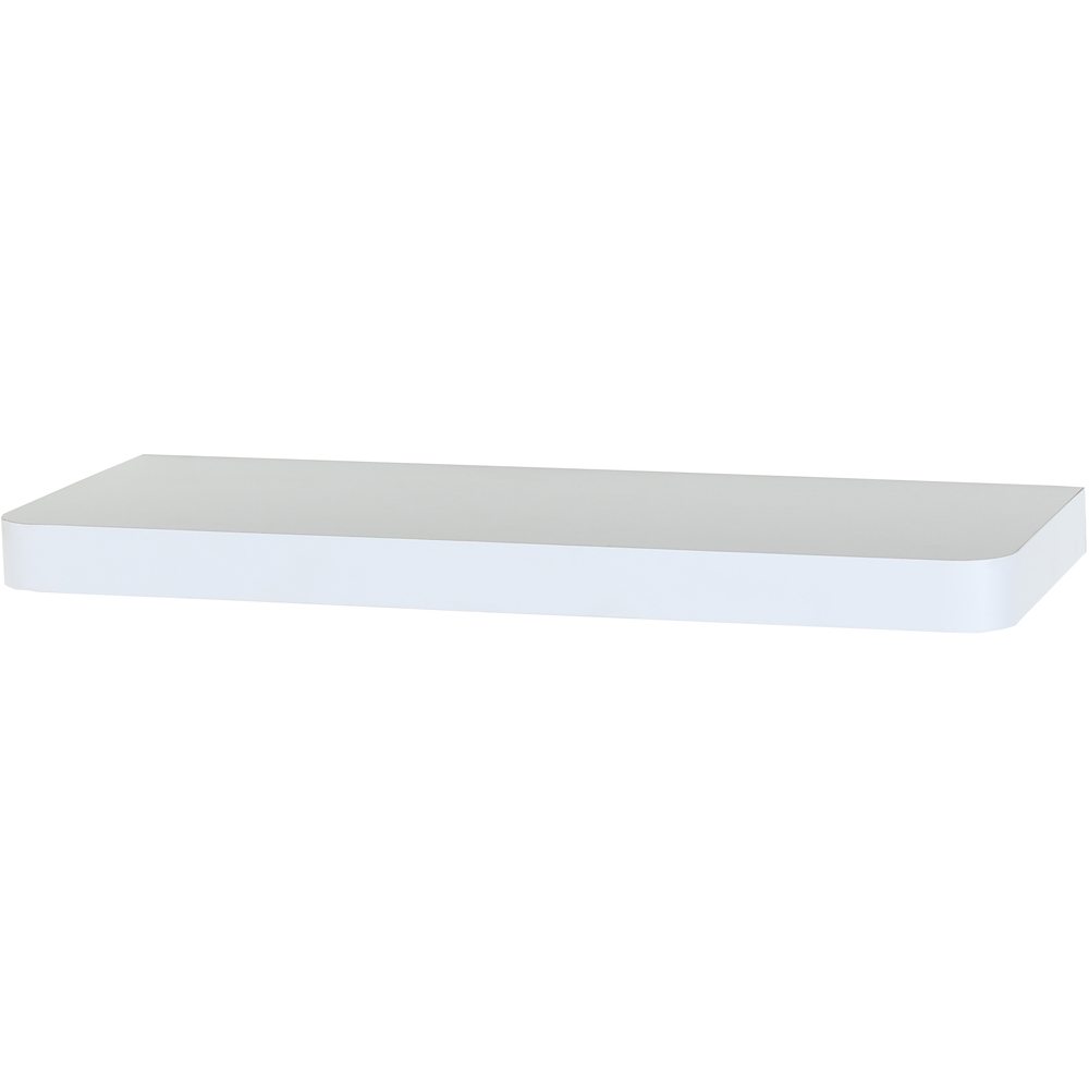 Core Products Trent 50cm Matt White Narrow Floating Shelf Kit Image 2