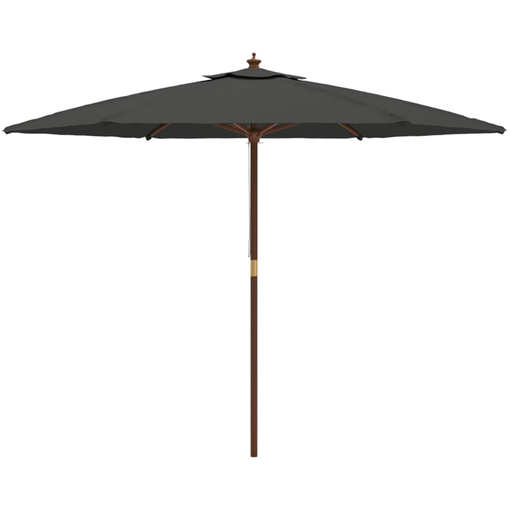 vidaXL Anthracite Garden Parasol 2.4 x 2.9m Image 3