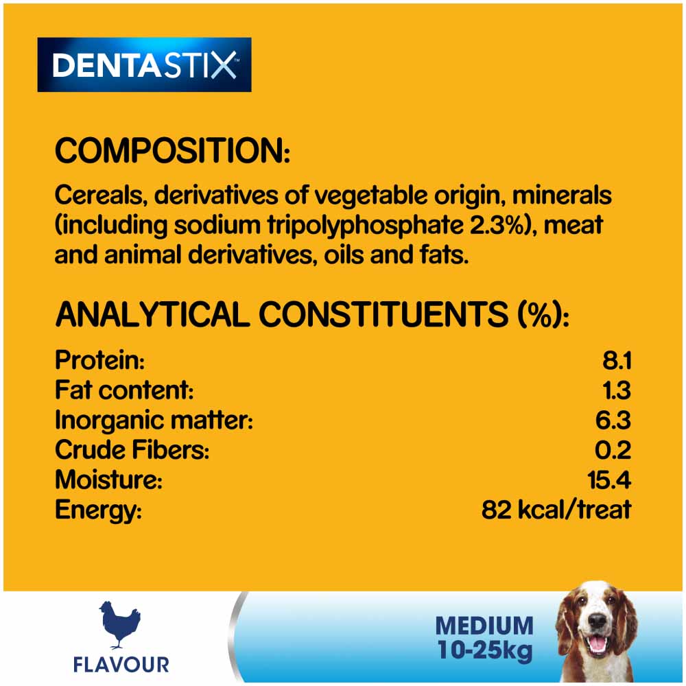 Pedigree Dentastix Daily Adult Medium Dog Dental Treats 128g 5 Pack Image 9