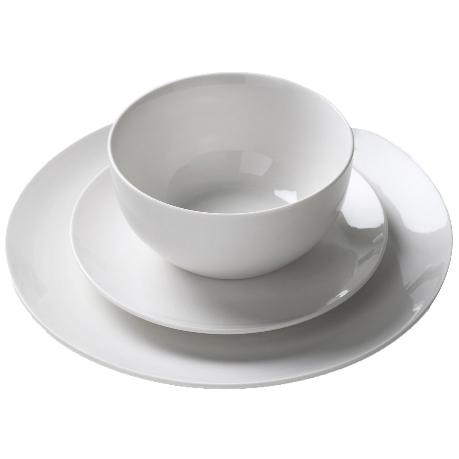 Regency White Porcelain Dinner Set of 12 Image 1