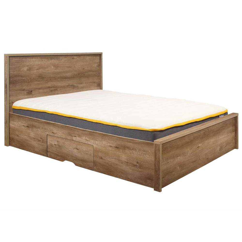 Stockwell King Size Brown 2 Drawer Bed Image 5