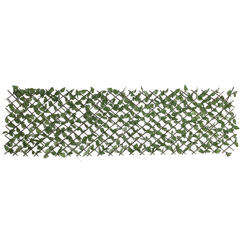 Wilko Expanding Artificial Leaf Trellis 2m x 1m Image 1