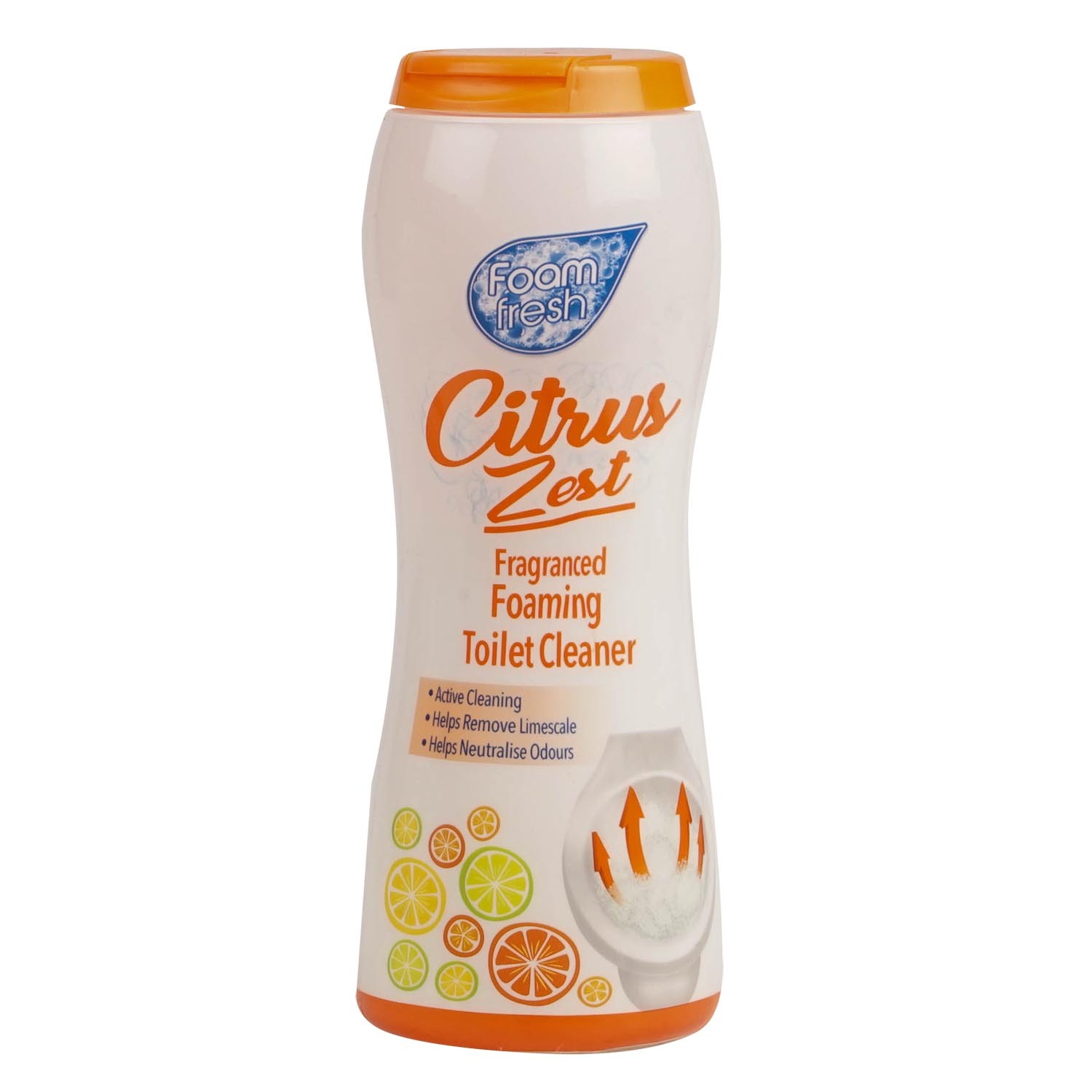 Foam Fresh Citrus Zest Fragranced Foaming Toilet Cleaner 370g Image