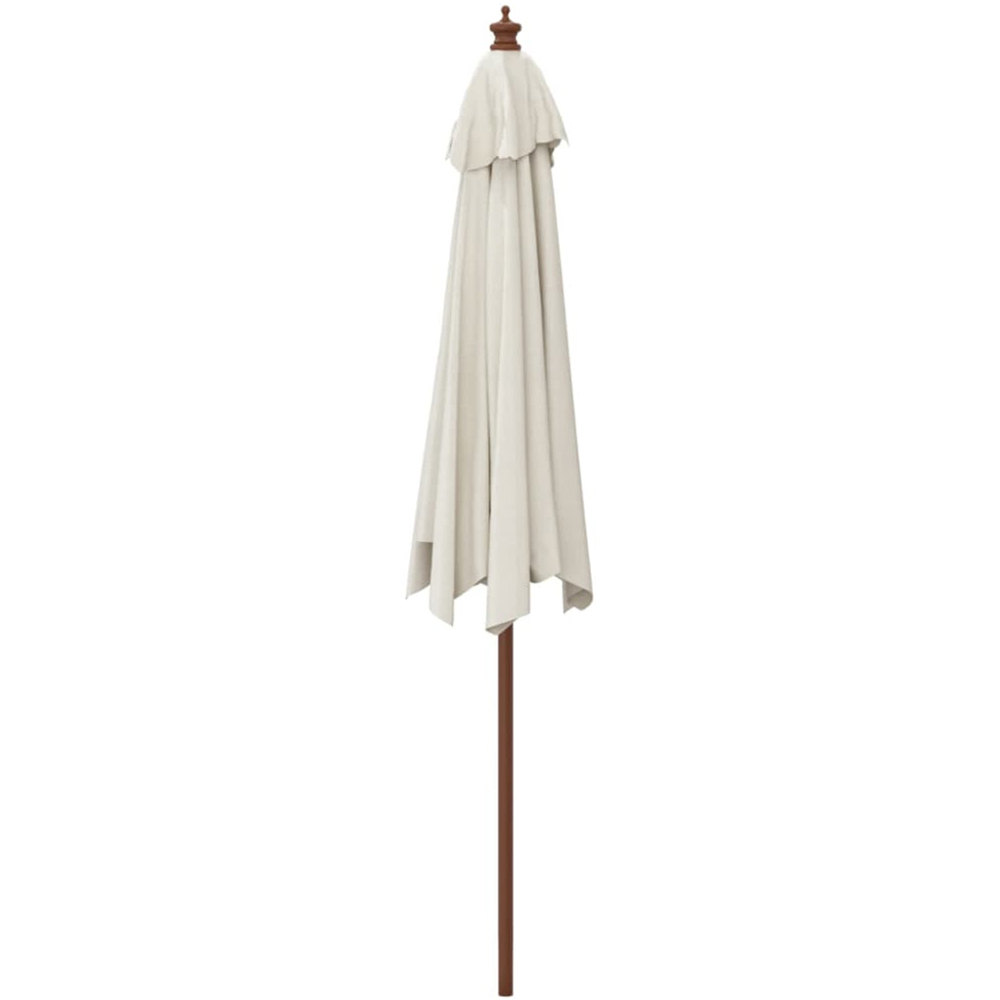 vidaXL White Garden Parasol 2.4 x 2.9m Image 4