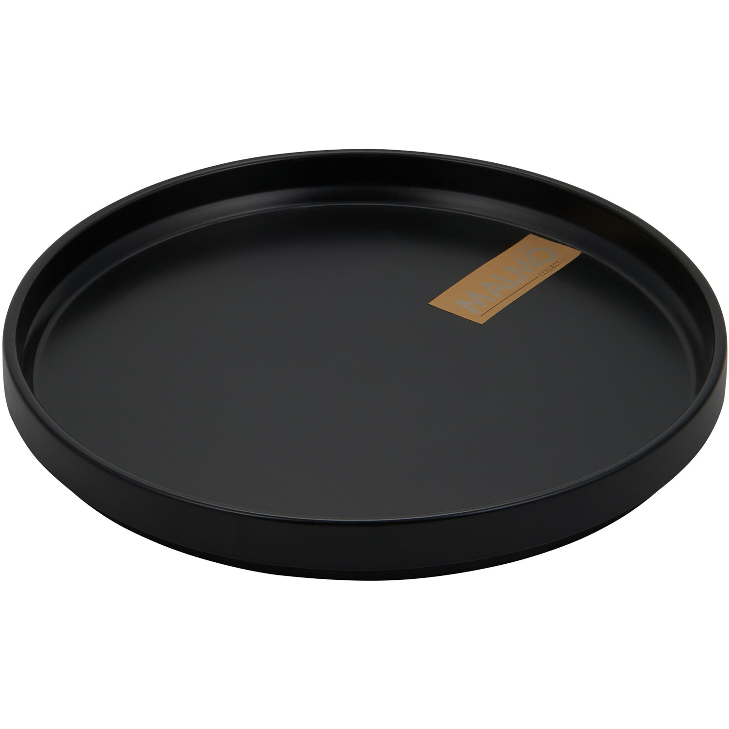 Malmo Stacking Dinner Plate - Black Image 1