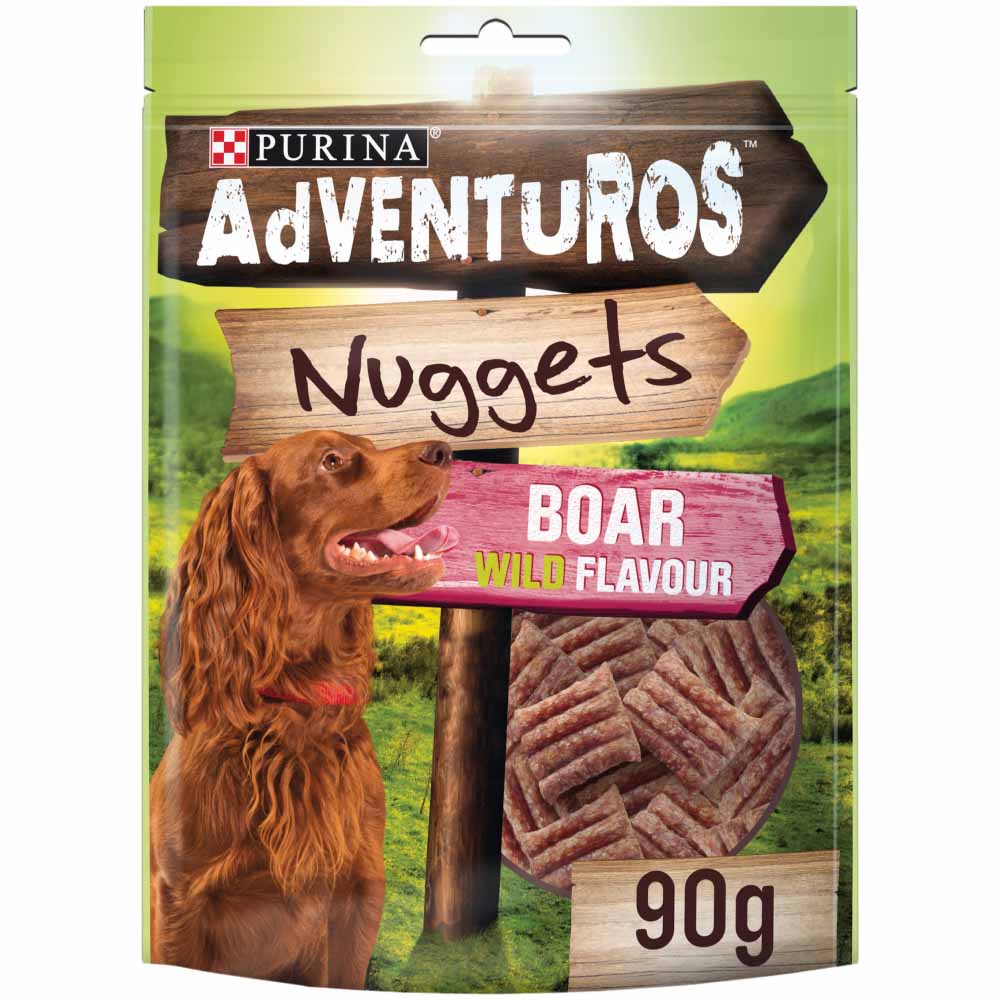 Adventuros Nuggets Dog Treats Boar Flavour 90g Image 1