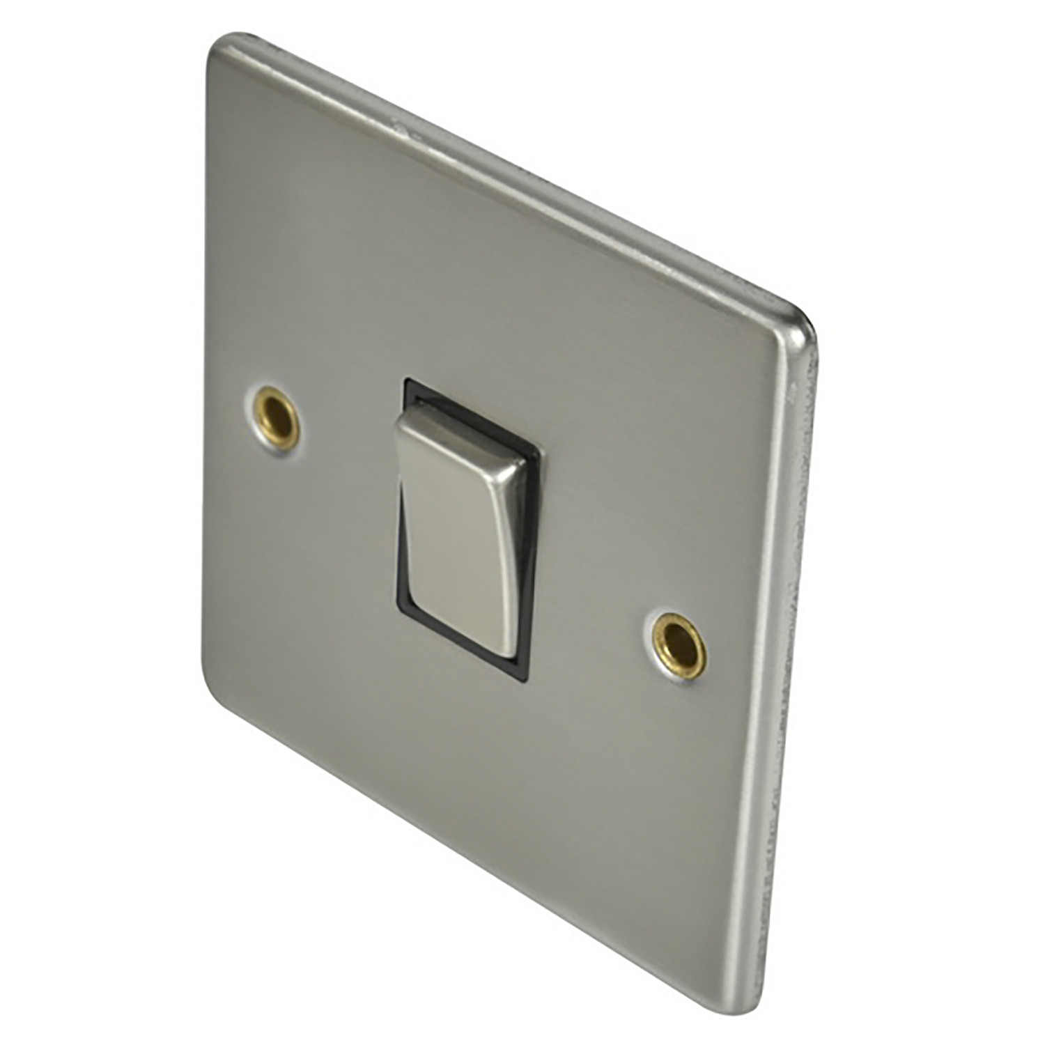 1 Gang 2 Way Satin Chrome Switch Image