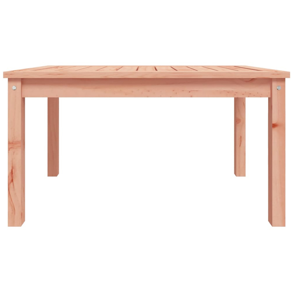 vidaXL Natural Solid Douglas Wood Slatted Garden Table 82.5 x 50.5cm Image 3