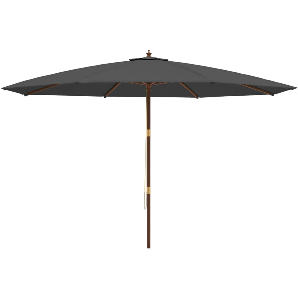 vidaXL Anthracite Garden Parasol 4 x 4m Image 3