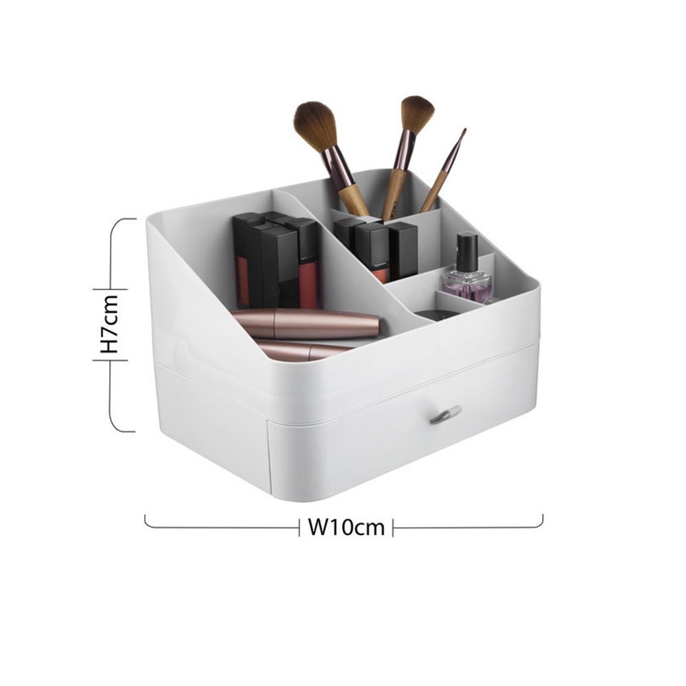 Premier Housewares White 6 Compartment Cosmetic Organiser Image 6