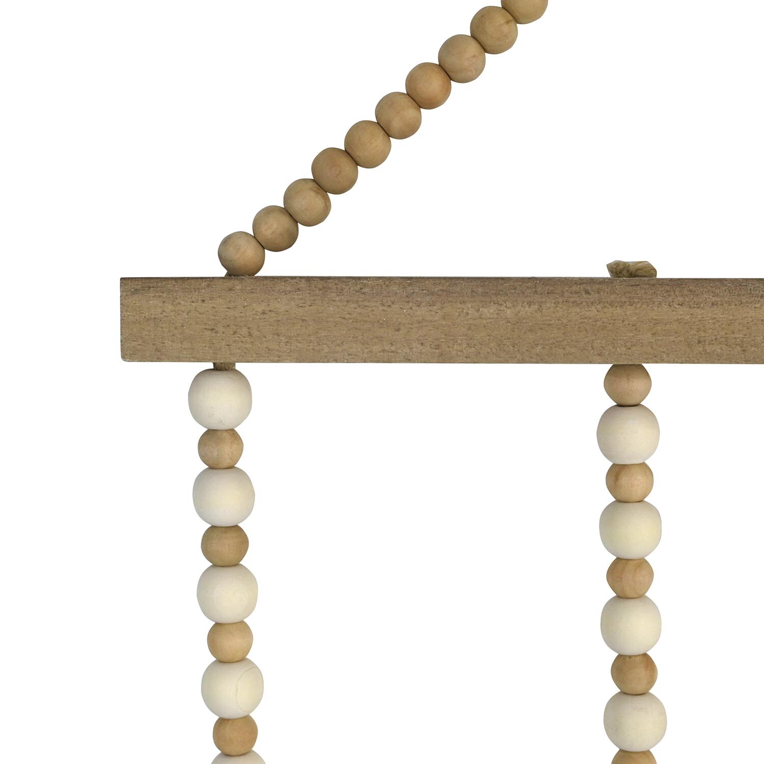 Vintage Effect Beaded Hanging Bells - Natural Image 3