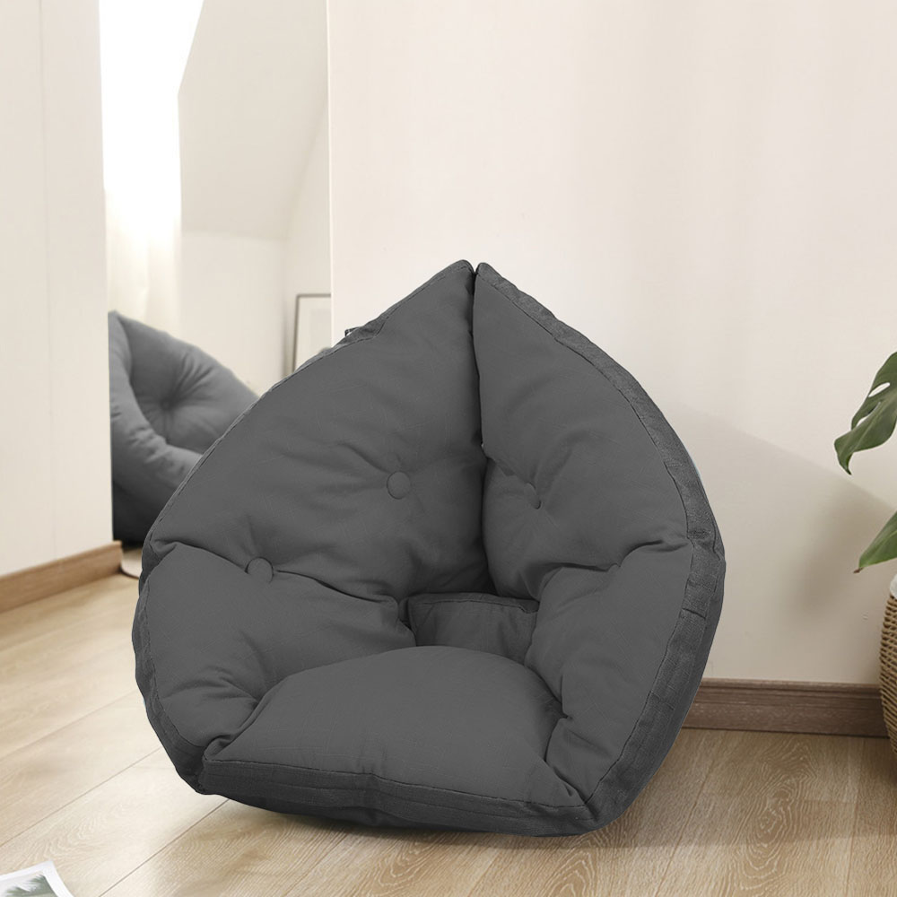 Living and Home Grey Hanging Chair Seat Cushion Image 5