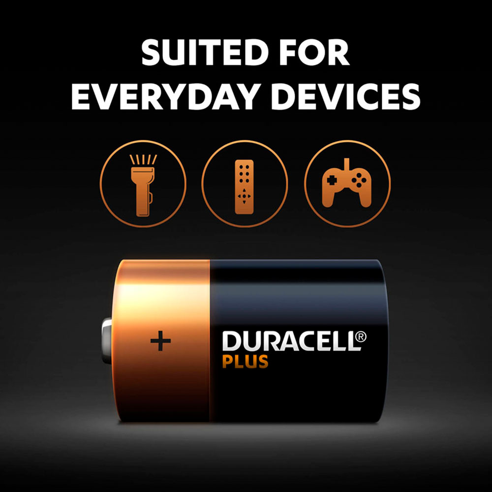 Duracell Plus Battery D 2 Pack Image 5
