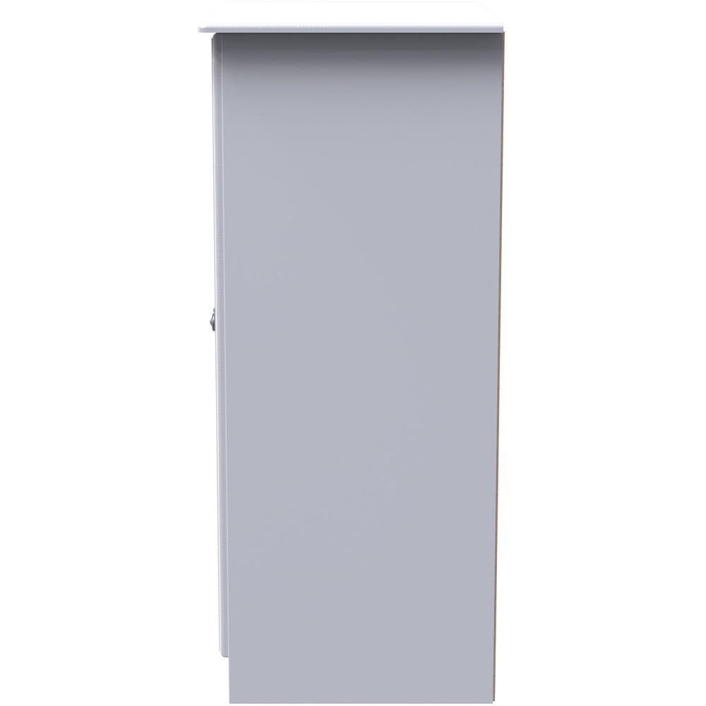 Crowndale Pembroke 2 Door Matt White Midi Wardrobe Ready Assembled Image 4