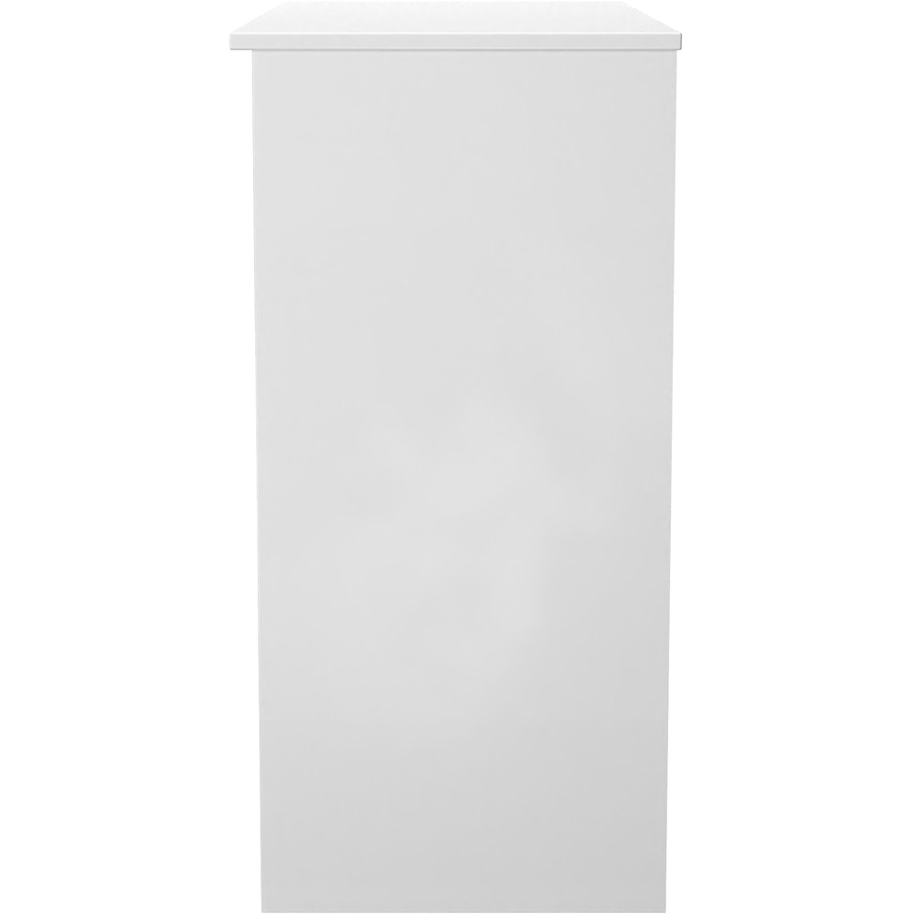 Crowndale Avon 3 Drawer Matt White Dressing Table Ready Assembled Image 3