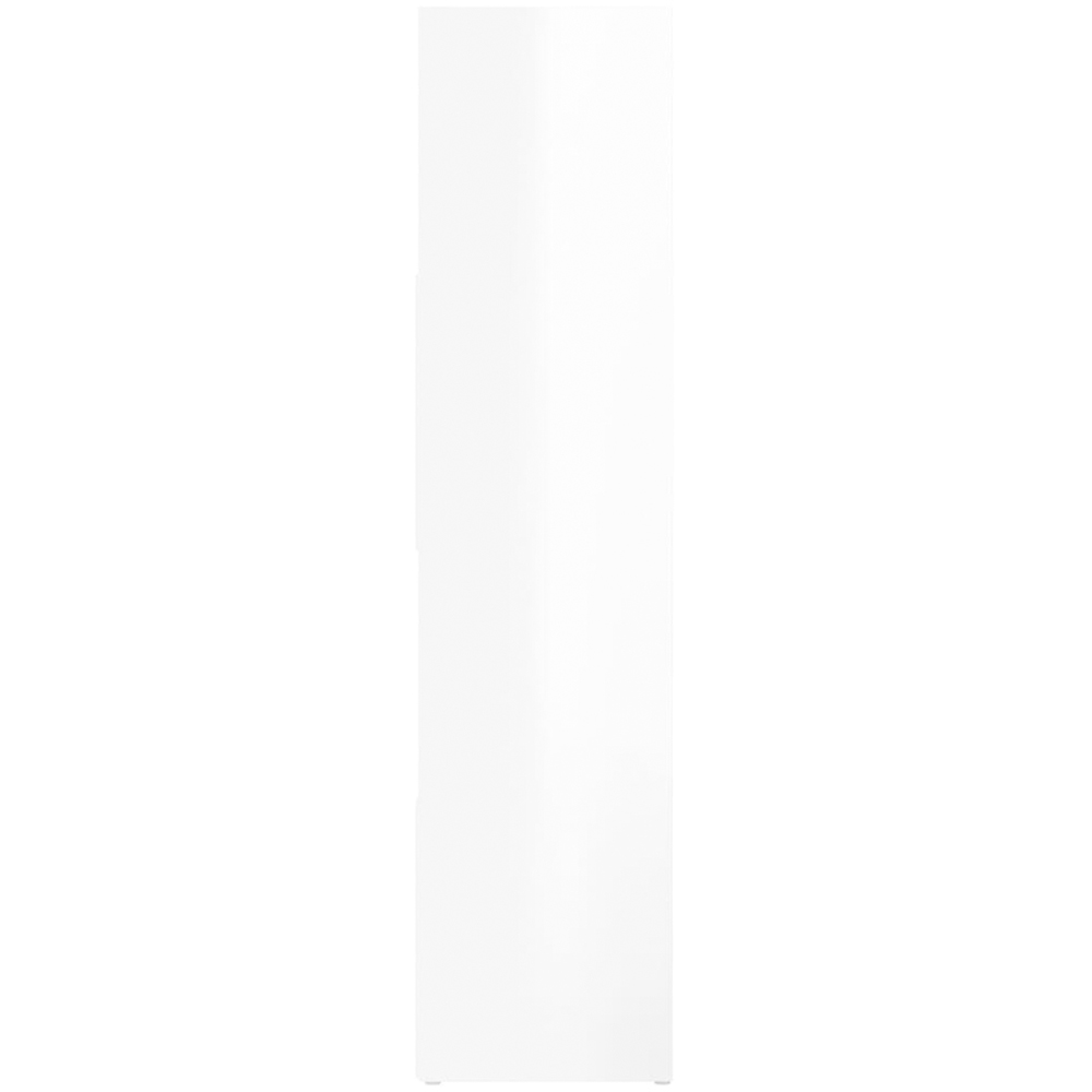 vidaXL 12 Shelf White High Gloss Bookcase Image 5
