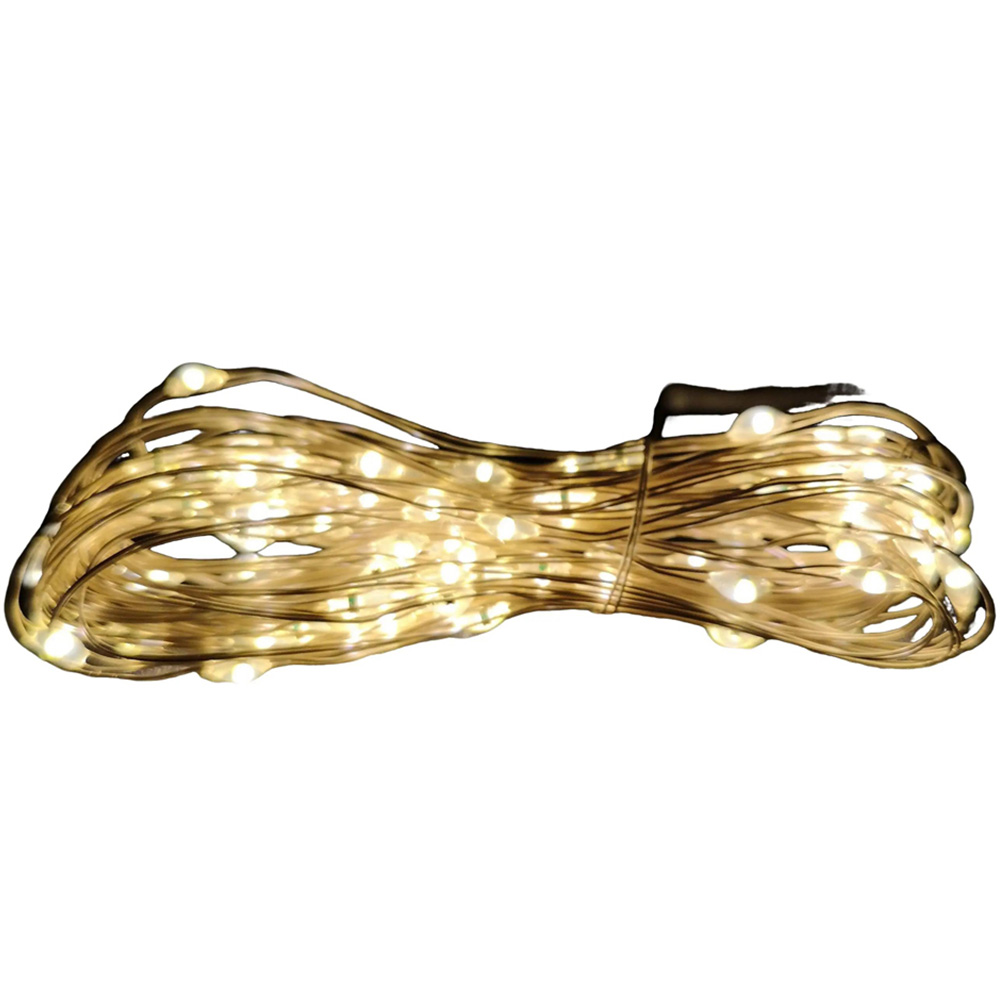 Premier MicroBrights 200 Warm White LED Pin Wire Micro String Light 10m Image 2