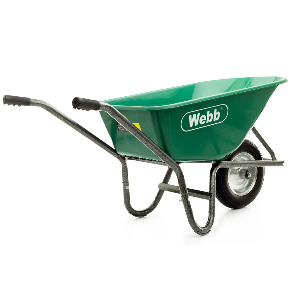 Webb 90 Litre Poly Body Wheelbarrow with Puncher Proof Wheel Image 3