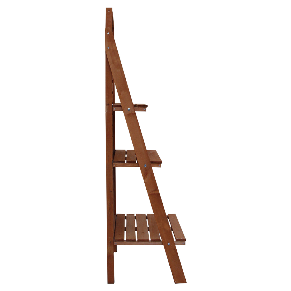 Outsunny 3 Tier Wooden Ladder Plant Stand Image 4