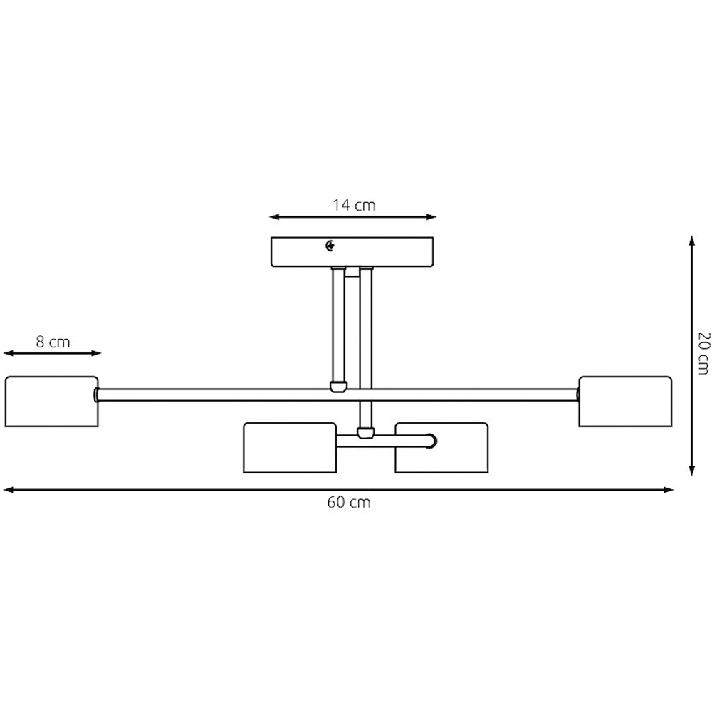 Emibig Halo 4 Light White GX53 Ceiling Light Image 9