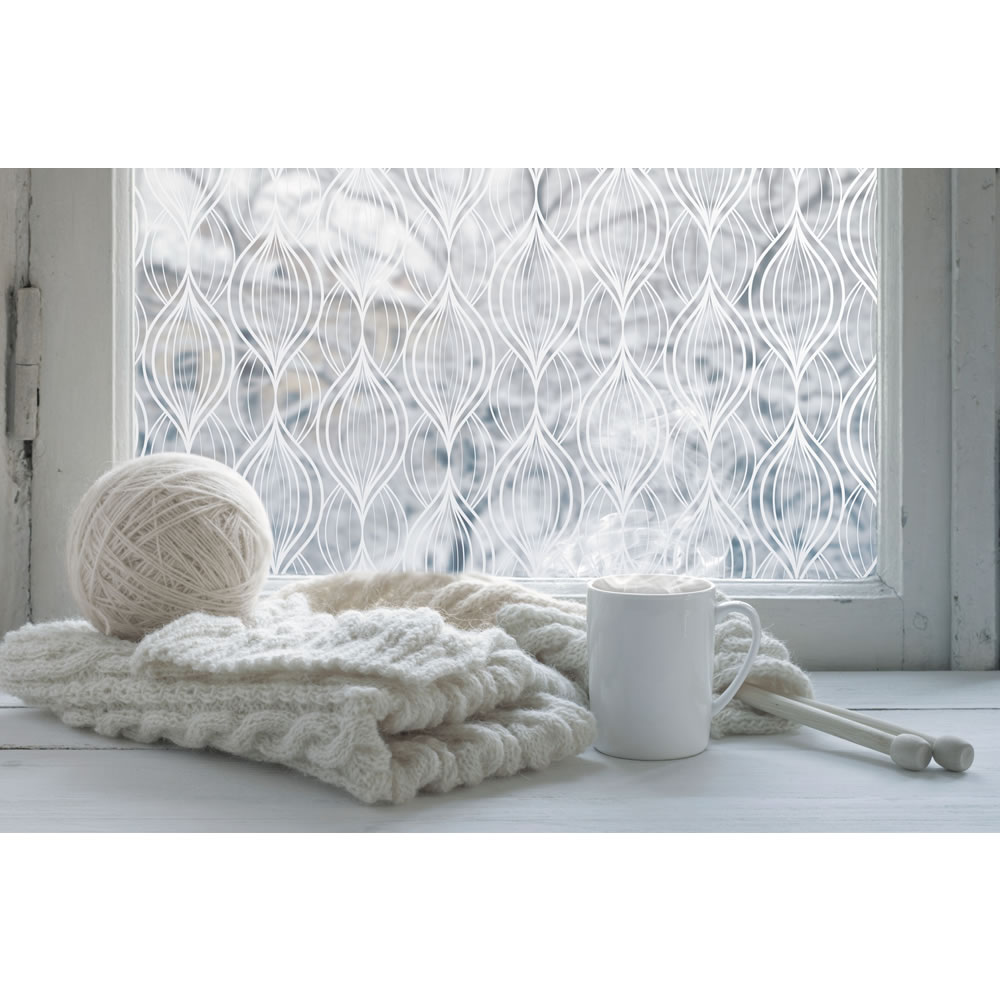 IONPSHG Black Aquariu Background Static Cling Self Adhensive Black