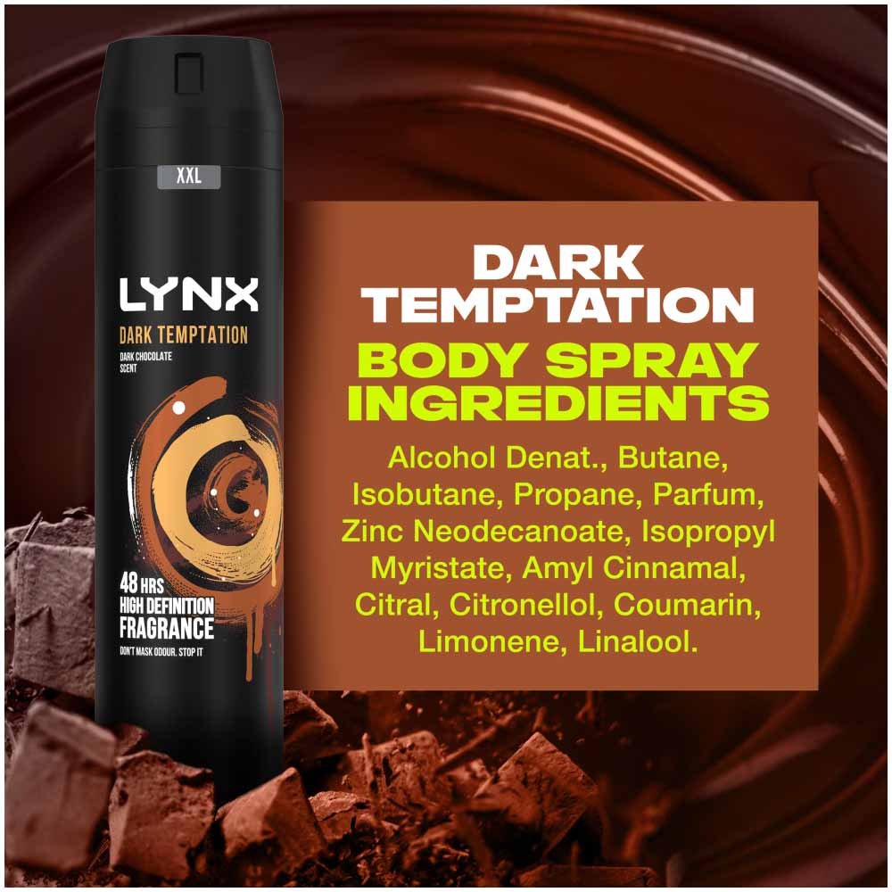 Lynx XXL Dark Temptation Dry Anti Perspirant 250ml Image 8