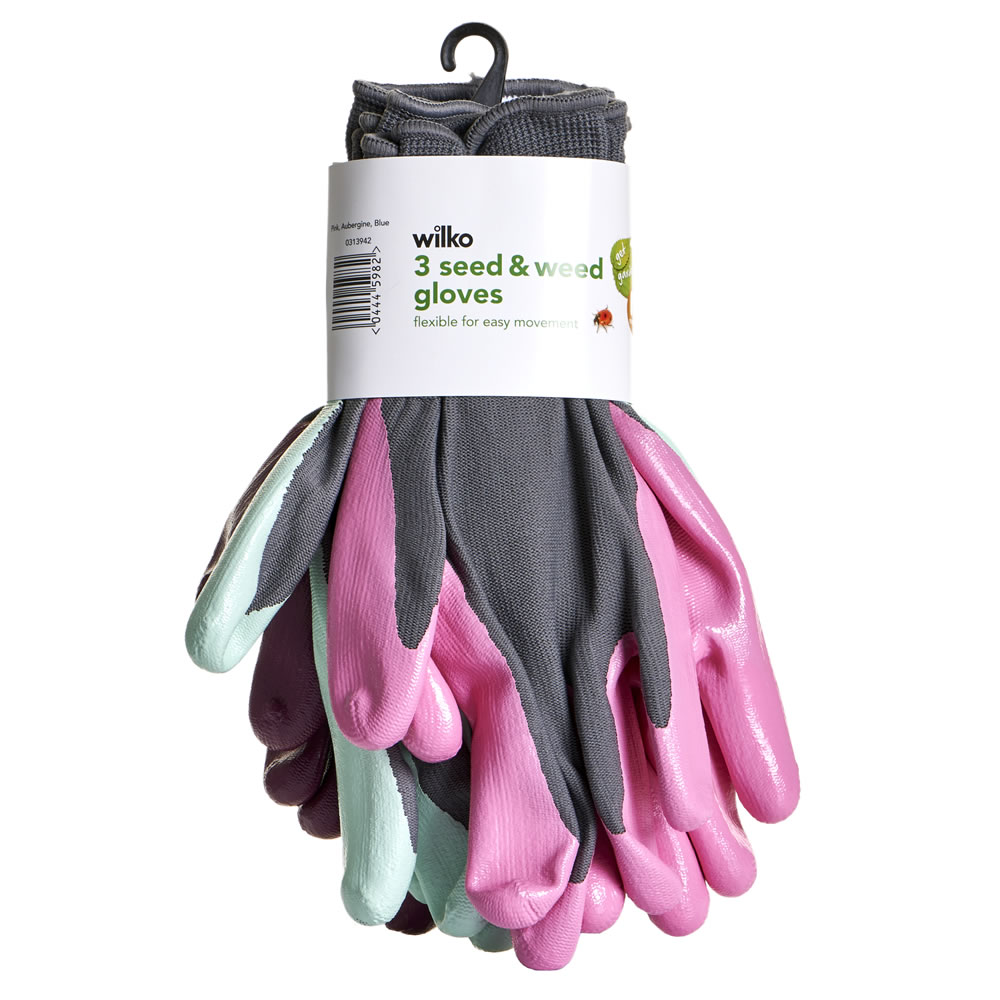 Wilko Garden Gloves Basics Seed & Weed Image