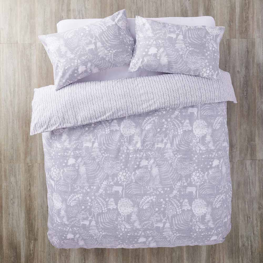 Wilko Scandi Grey Duvet Set Double Wilko