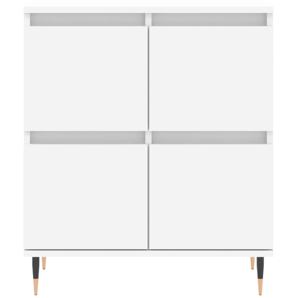 vidaXL 4 Door White Sideboard Image 5