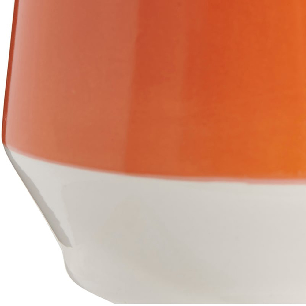 Wilko Orange Curved Vase Image 4