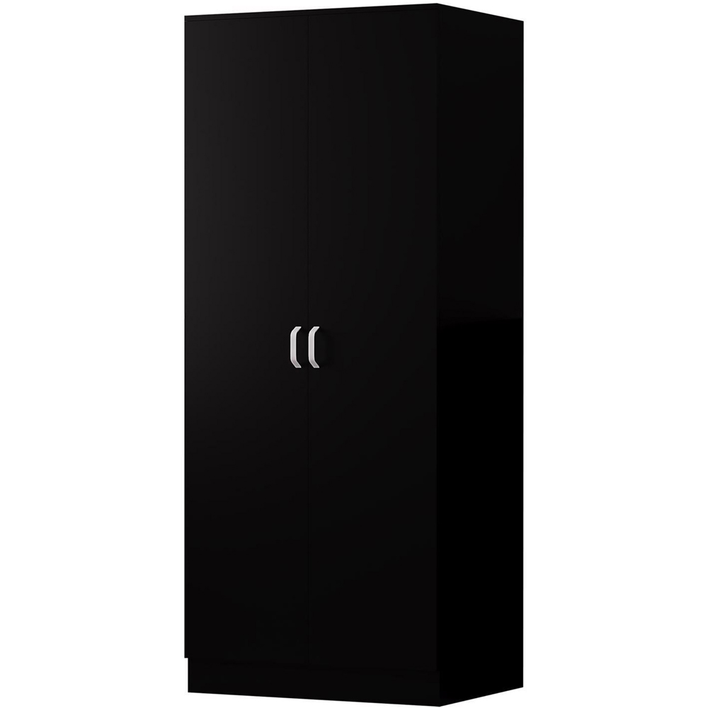 FWStyle Tunis 3 Piece Matt Black Bedroom Furniture Set Image 3