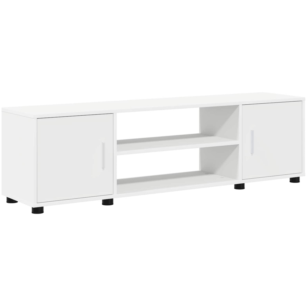 vidaXL White Wall Mounted 4 Piece TV Cabinet Set Image 6