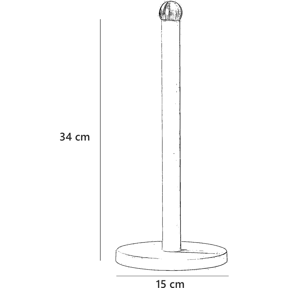 Innoteck Essentials Matt Grey Kitchen Paper Towel Holder Image 5