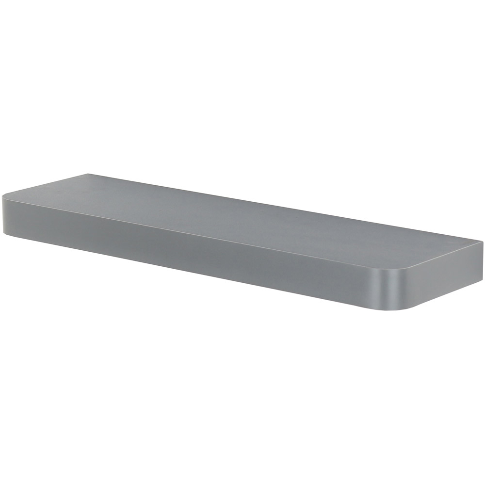 Core Products Trent 50cm Matt Grey Narrow Floating Shelf Kit Image 2