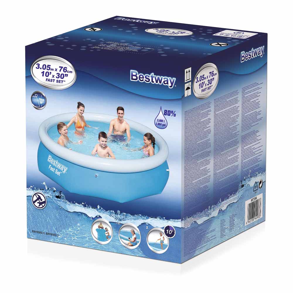 Bestway Fast Set Pool 10 x 2.5ft Image 2