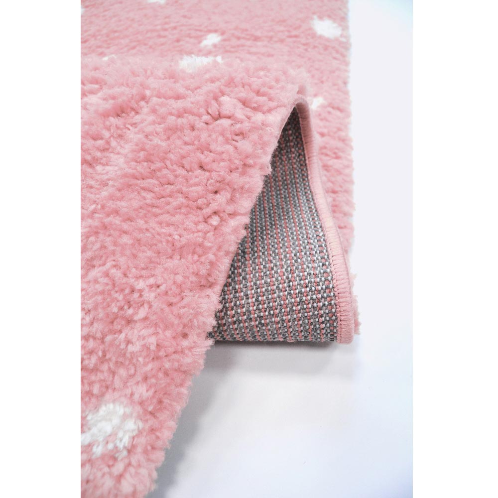 Homemaker Pink Spotty Snug Shaggy Rug 160 x 230cm Image 4