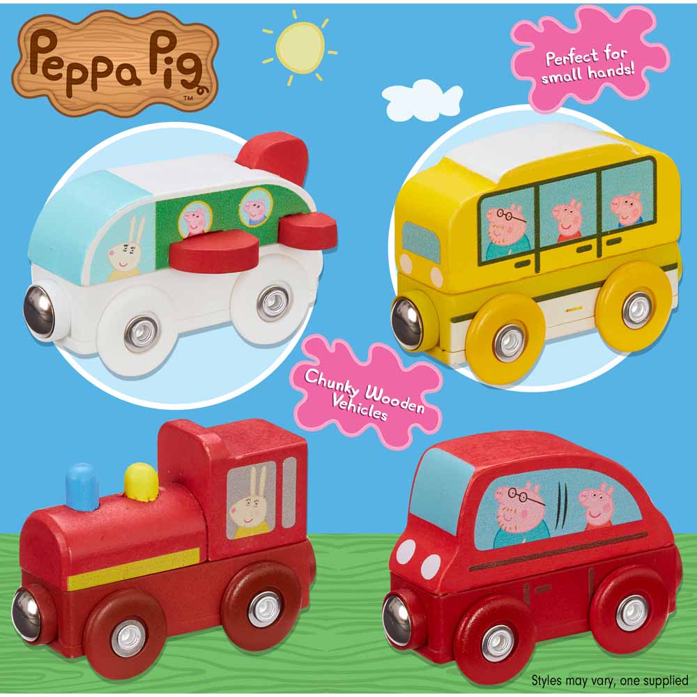 Peppa Pig Wooden Mini Vehicle Image 3