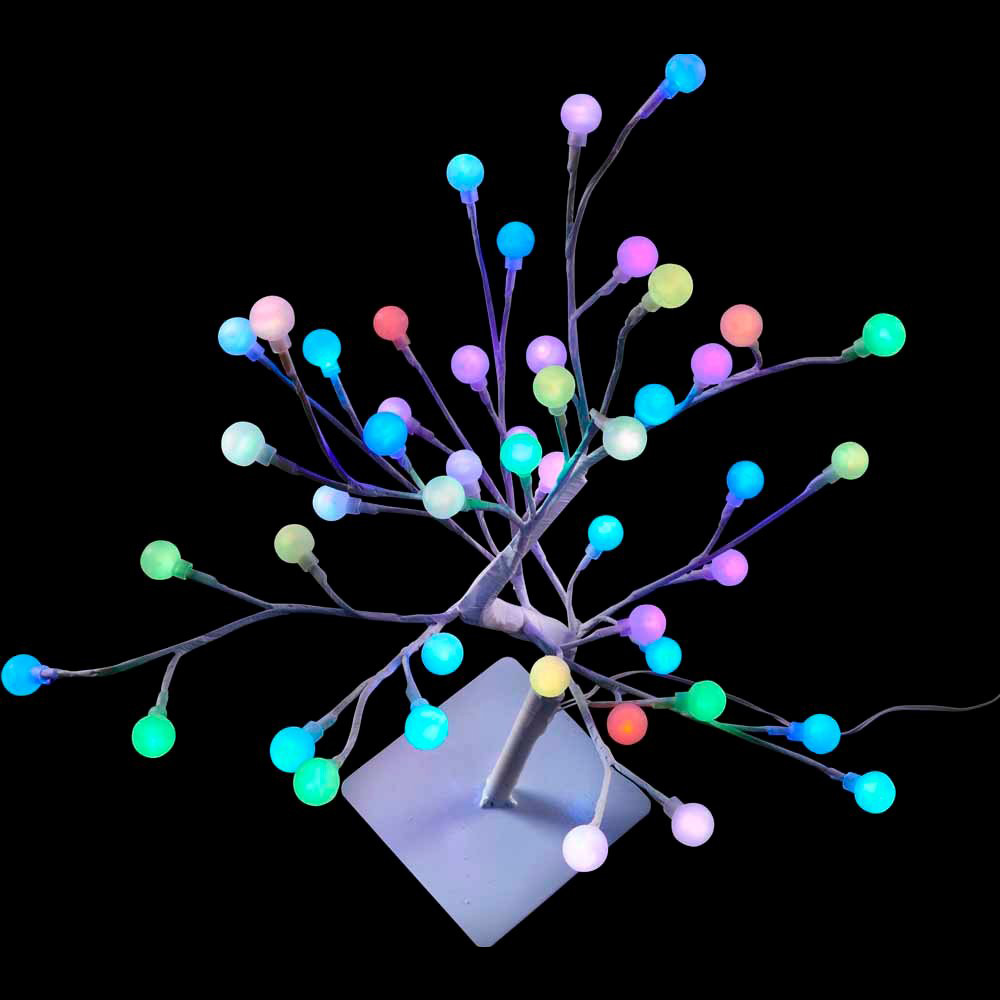 Wilko Small Multicoloured Colour Changing Light Up Tree Image 2