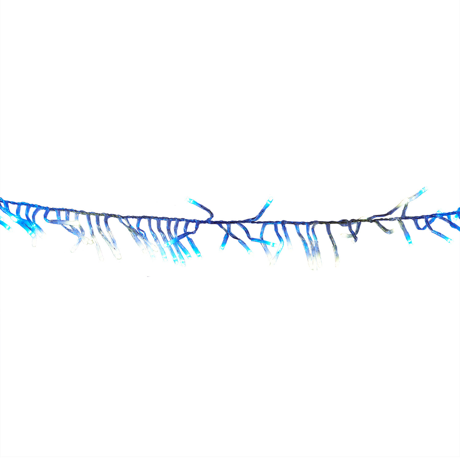 1000 Cluster LED Lights Blue and White - Blue & White Image 6