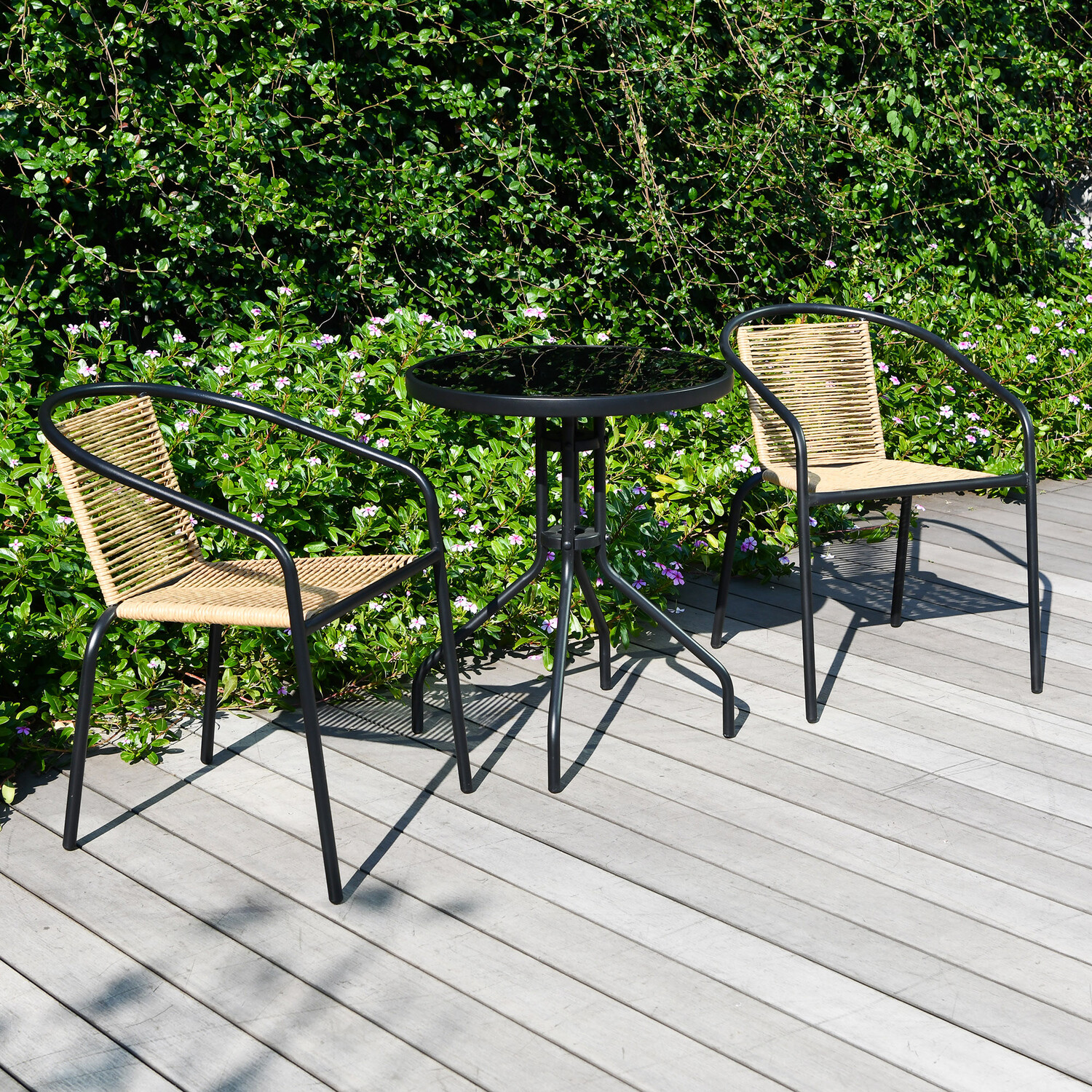 Camden Bistro Set Black Image 6
