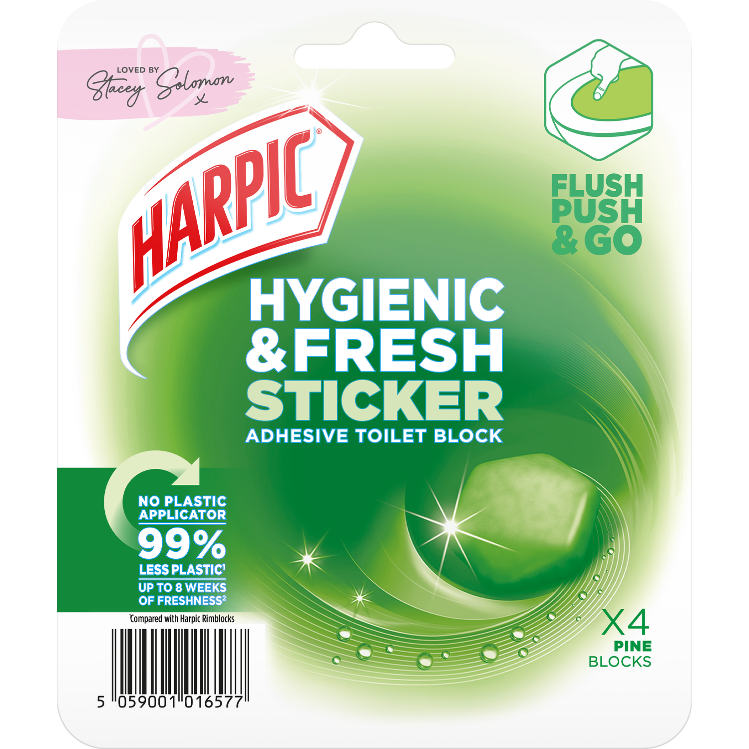 Harpic Sticker Adhesive Toilet Block Image