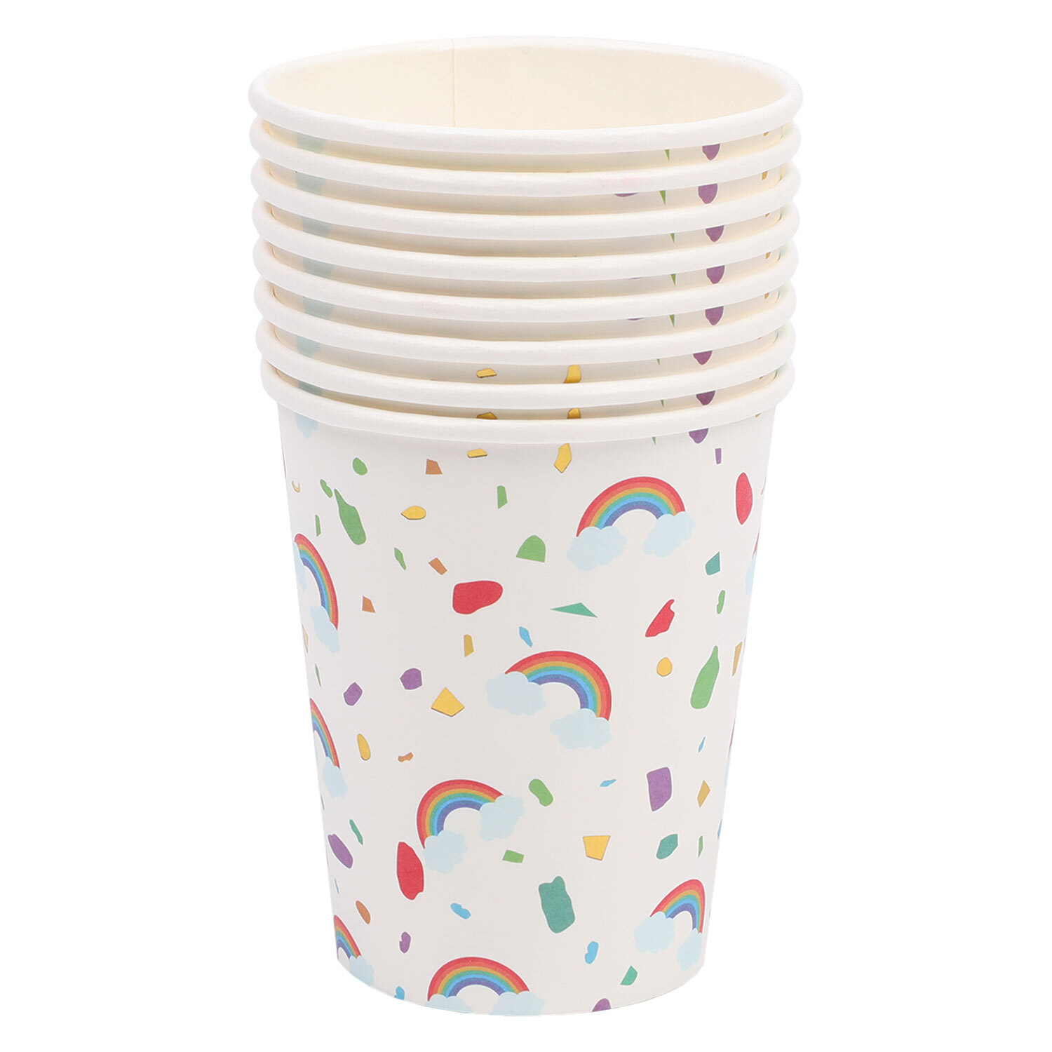 Pack of 8 Rainbow Cups Image