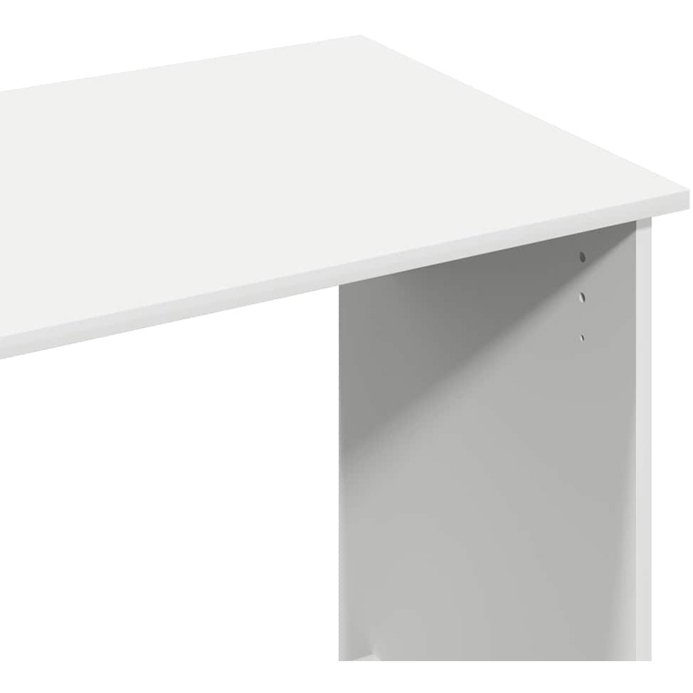 vidaXL Office Desk Concrete White Image 6