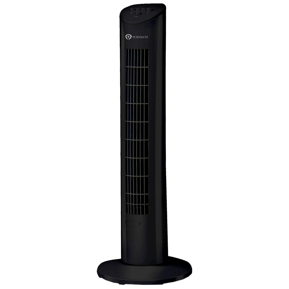 Puremate Black Aroma Tower Fan 31 inch Image 1